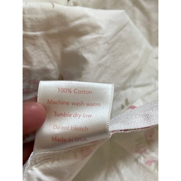 Vintage Rachel Ashwell Shabby Chic Floral Pink Duvet Cover Twin - Picture 11 of 12